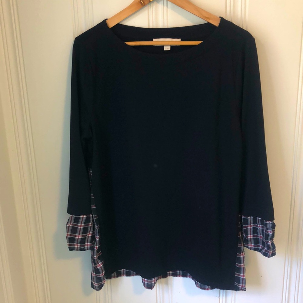 L two-tone shirt